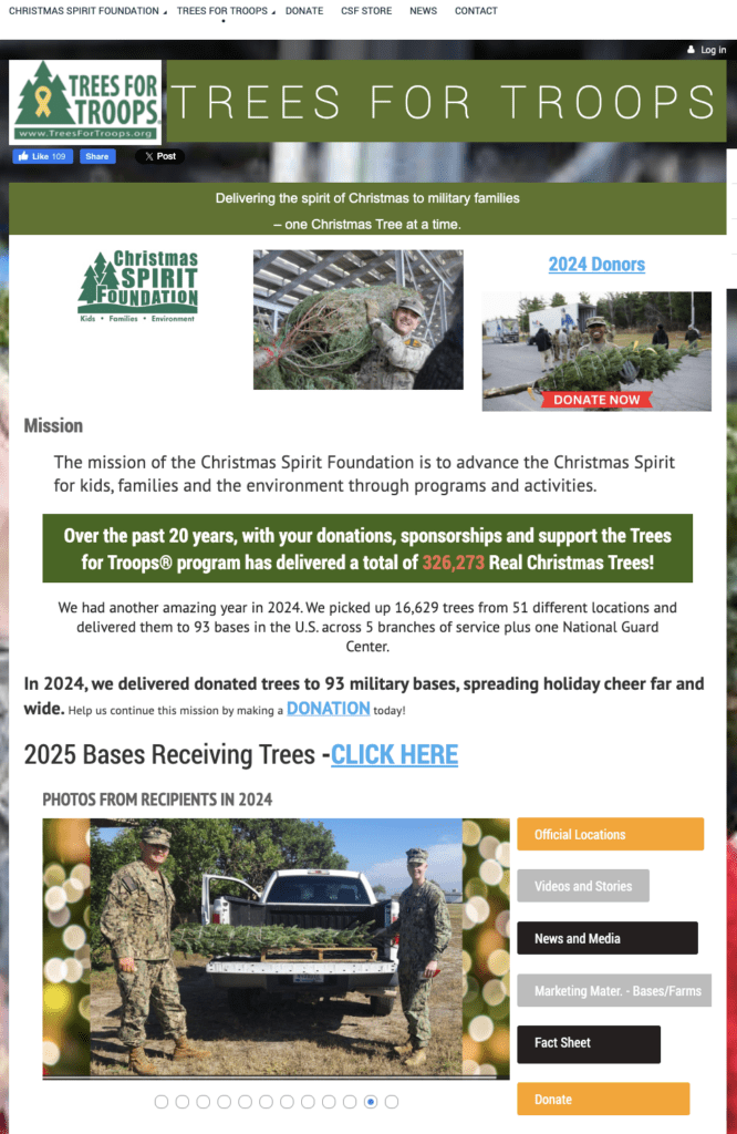 Trees for Troops