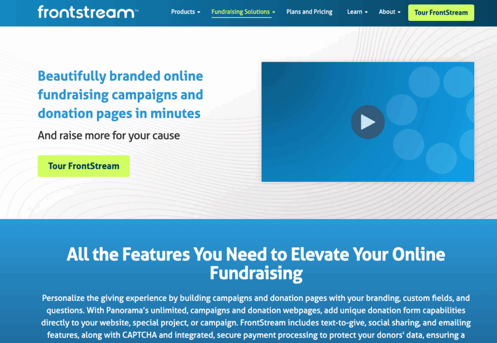 Panorama by Frontream Fundraising Software