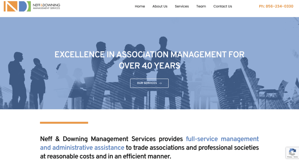 Neff & Downing Management Services website